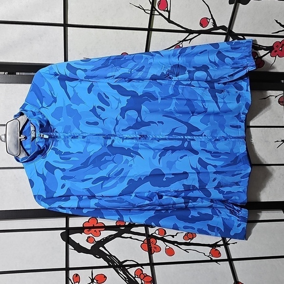 Scales Other - Scales Camouflage Blue Full Zip Jacket Size Small NWT